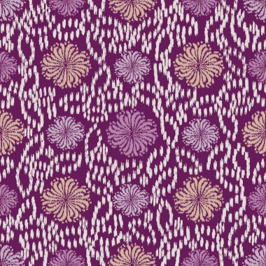 Çiçek süsüsüyle kusursuz soyut desen