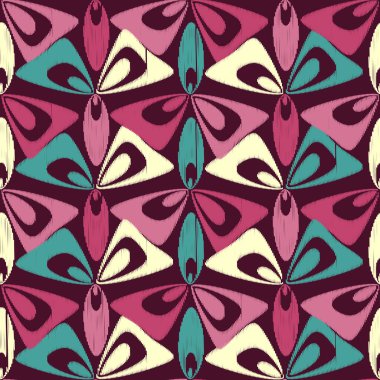 Çiçek süsüsüyle kusursuz soyut desen