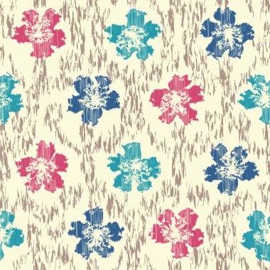 Çiçek süsüsüyle kusursuz soyut desen