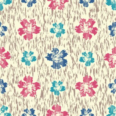 Çiçek süsüsüyle kusursuz soyut desen