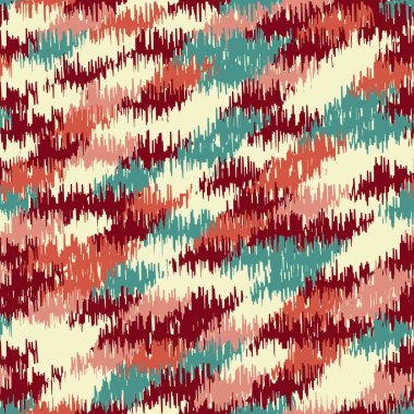 Renkli vuruşların görüntüsüyle karalama biçiminde kusursuz soyut desen. 