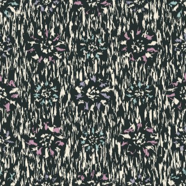 Çiçek süsüsüyle kusursuz soyut desen