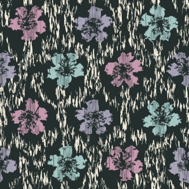 Çiçek süsüsüyle kusursuz soyut desen