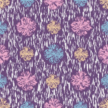 Çiçek süsüsüyle kusursuz soyut desen