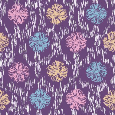 Çiçek süsüsüyle kusursuz soyut desen