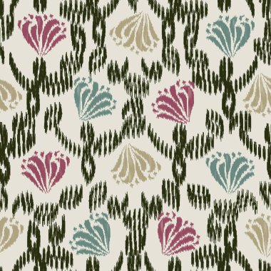 Çiçek süsüsüyle kusursuz soyut desen