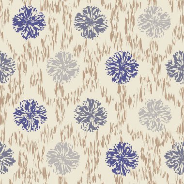 Çiçek süsüsüyle kusursuz soyut desen