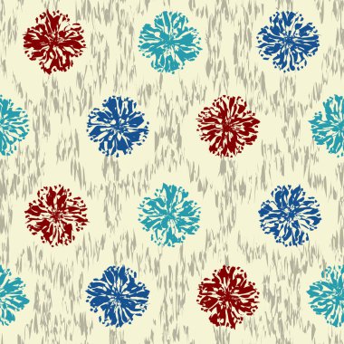 Çiçek süsüsüyle kusursuz soyut desen