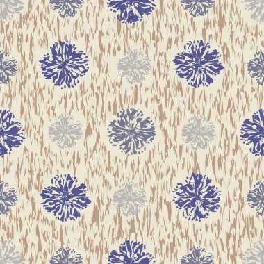 Çiçek süsüsüyle kusursuz soyut desen