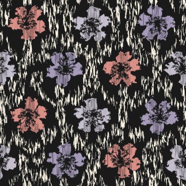 Çiçek süsüsüyle kusursuz soyut desen