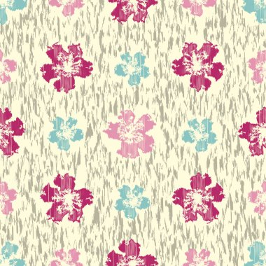 Çiçek süsüsüyle kusursuz soyut desen