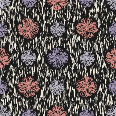 Çiçek süsüsüyle kusursuz soyut desen