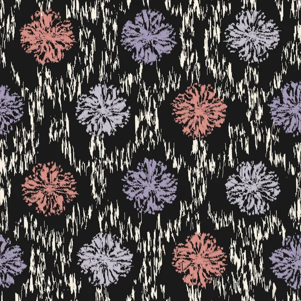 Nahtlose Abstrakte Muster Mit Floralem Ornament — Stockvektor