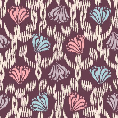 Çiçek süsüsüyle kusursuz soyut desen