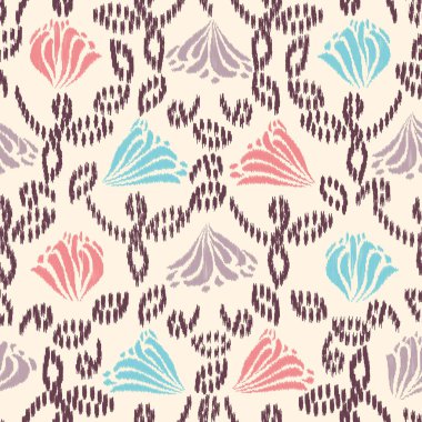 Çiçek süsüsüyle kusursuz soyut desen