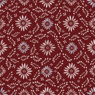 Çiçek süsüsüyle kusursuz soyut desen