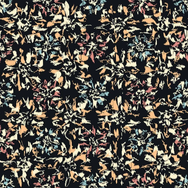 Modèle Abstrait Sans Couture Avec Ornement Floral — Image vectorielle