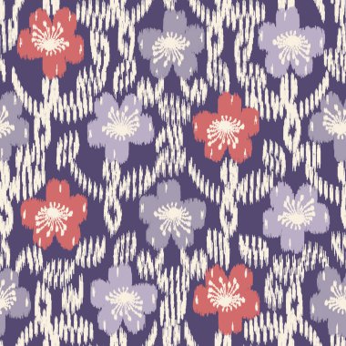 Çiçek süsüsüyle kusursuz soyut desen