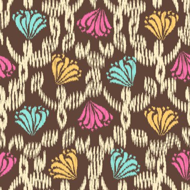 Çiçek süsüsüyle kusursuz soyut desen