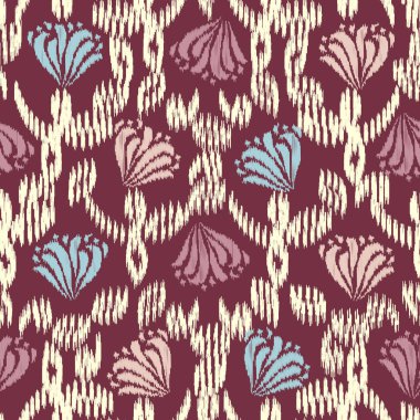 Çiçek süsüsüyle kusursuz soyut desen