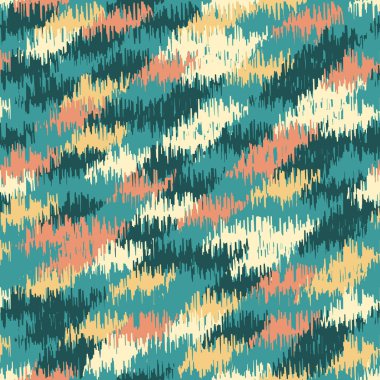 Renkli vuruşların görüntüsüyle karalama biçiminde kusursuz soyut desen. 