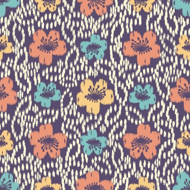 Çiçek süsüsüyle kusursuz soyut desen