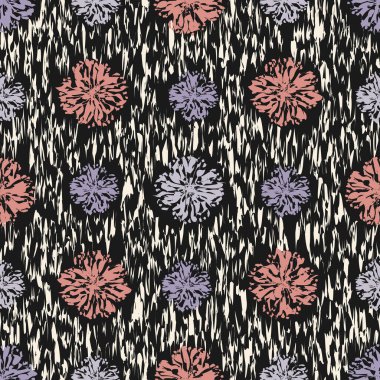 Çiçek süsüsüyle kusursuz soyut desen