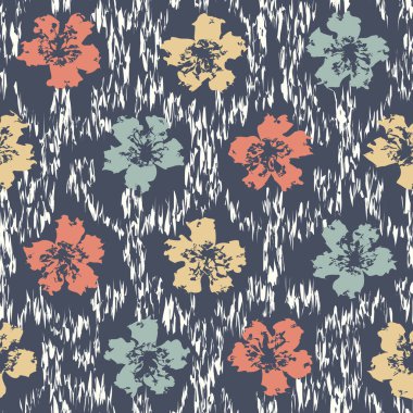 Çiçek süsüsüyle kusursuz soyut desen