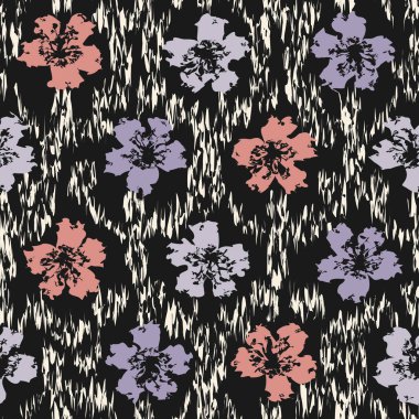 Çiçek süsüsüyle kusursuz soyut desen