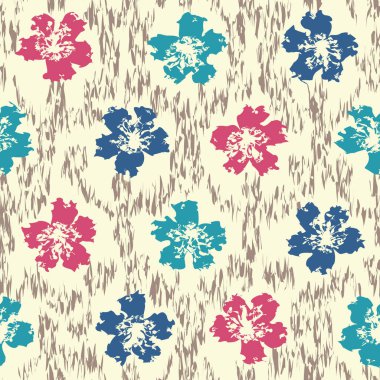 Çiçek süsüsüyle kusursuz soyut desen