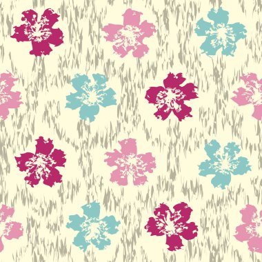 Çiçek süsüsüyle kusursuz soyut desen