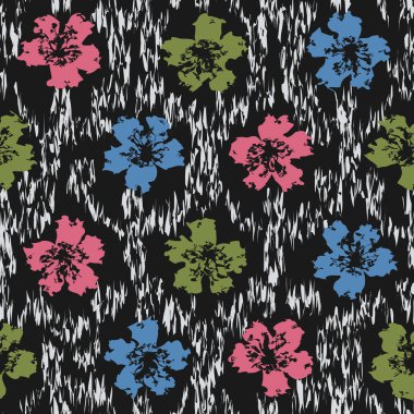 Çiçek süsüsüyle kusursuz soyut desen