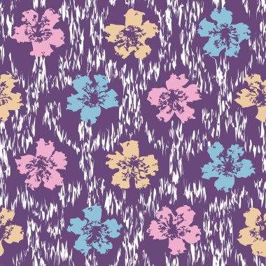 Çiçek süsüsüyle kusursuz soyut desen