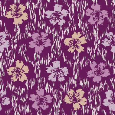 Çiçek süsüsüyle kusursuz soyut desen