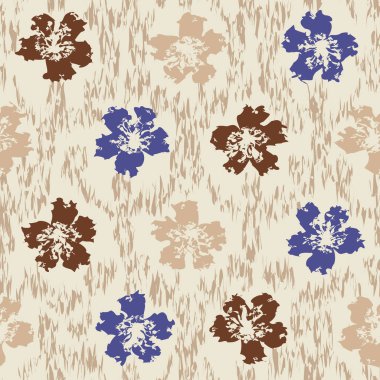 Çiçek süsüsüyle kusursuz soyut desen