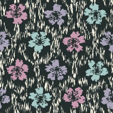 Çiçek süsüsüyle kusursuz soyut desen