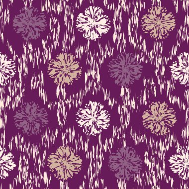 Çiçek süsüsüyle kusursuz soyut desen