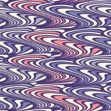 Dalgalı çizgilerin kusursuz soyut geometrik deseni.