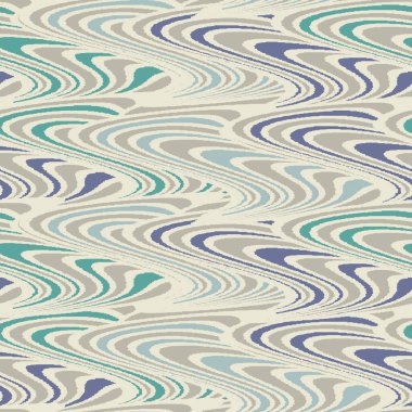 Dalgalı çizgilerin kusursuz soyut geometrik deseni.