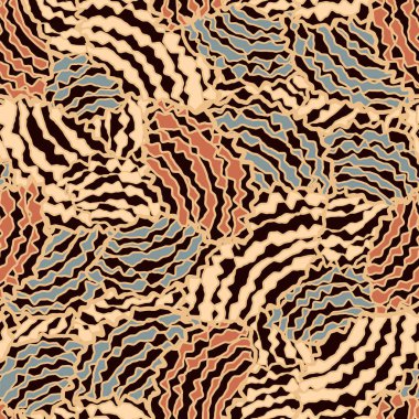 Dalgalı çizgilerin kusursuz soyut geometrik deseni.