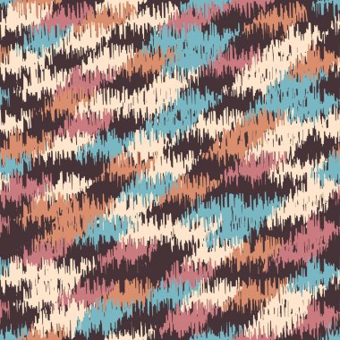 Renkli vuruşların görüntüsüyle karalama biçiminde kusursuz soyut desen. 