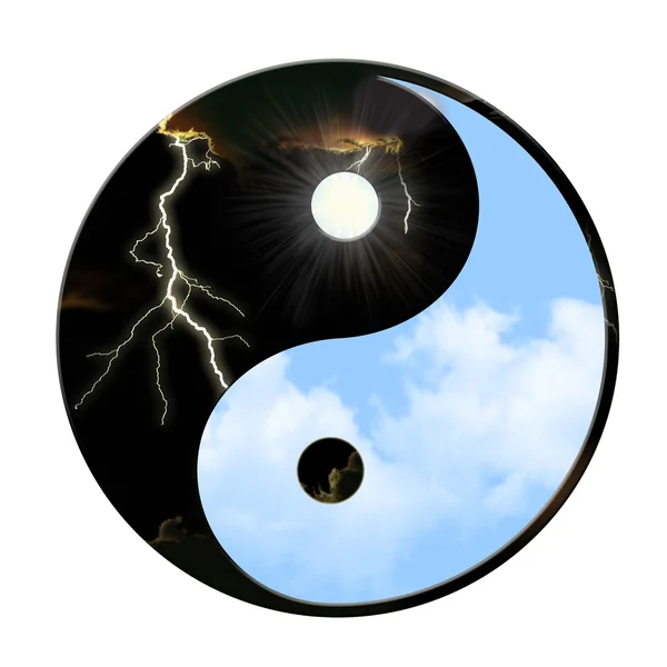 Yin yang weer — Stockfoto