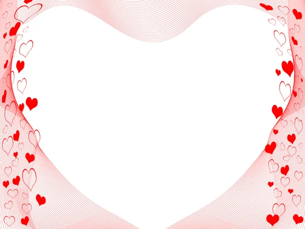 Hearts frame — Stock Photo, Image