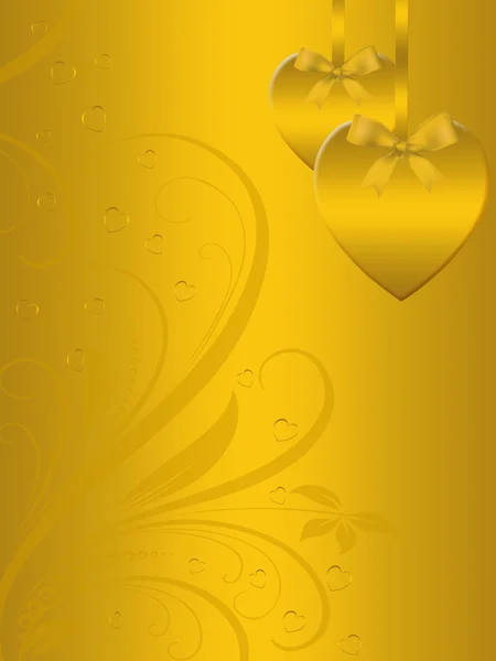 Corazones de Oro — Foto de Stock