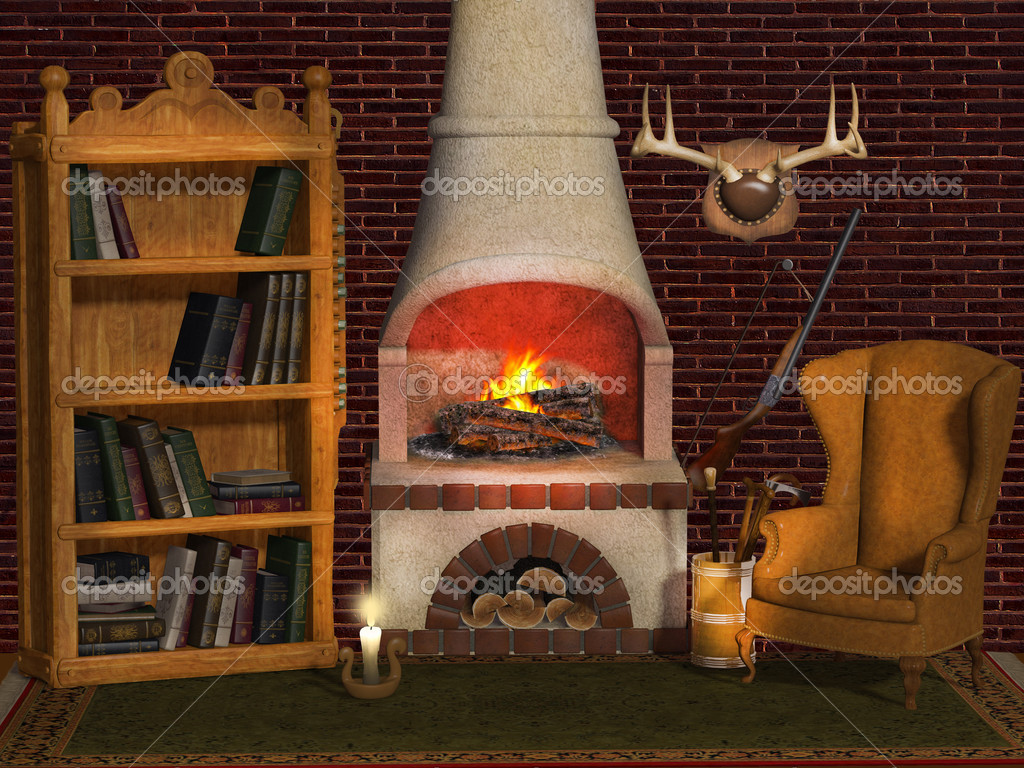 Fireplace Hunter Stock Photo C Artecke 15722577