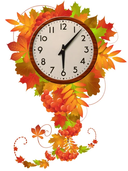 Relógio de outono — Fotografia de Stock