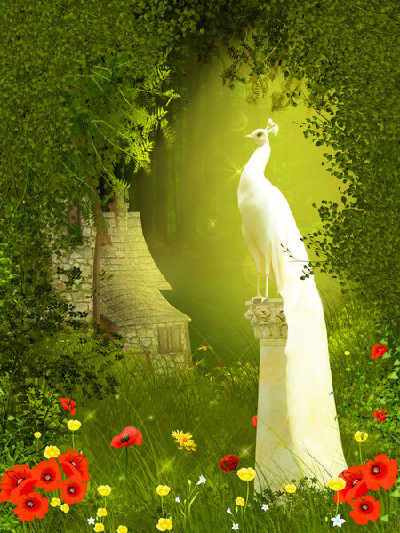 Фея с павлином
