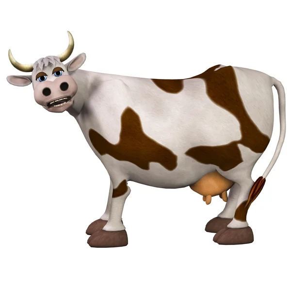 Cow, isolated on the white background — Stock Photo, Image