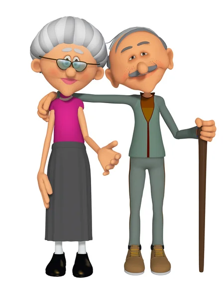 Бабушка и дедушка — стоковое фото