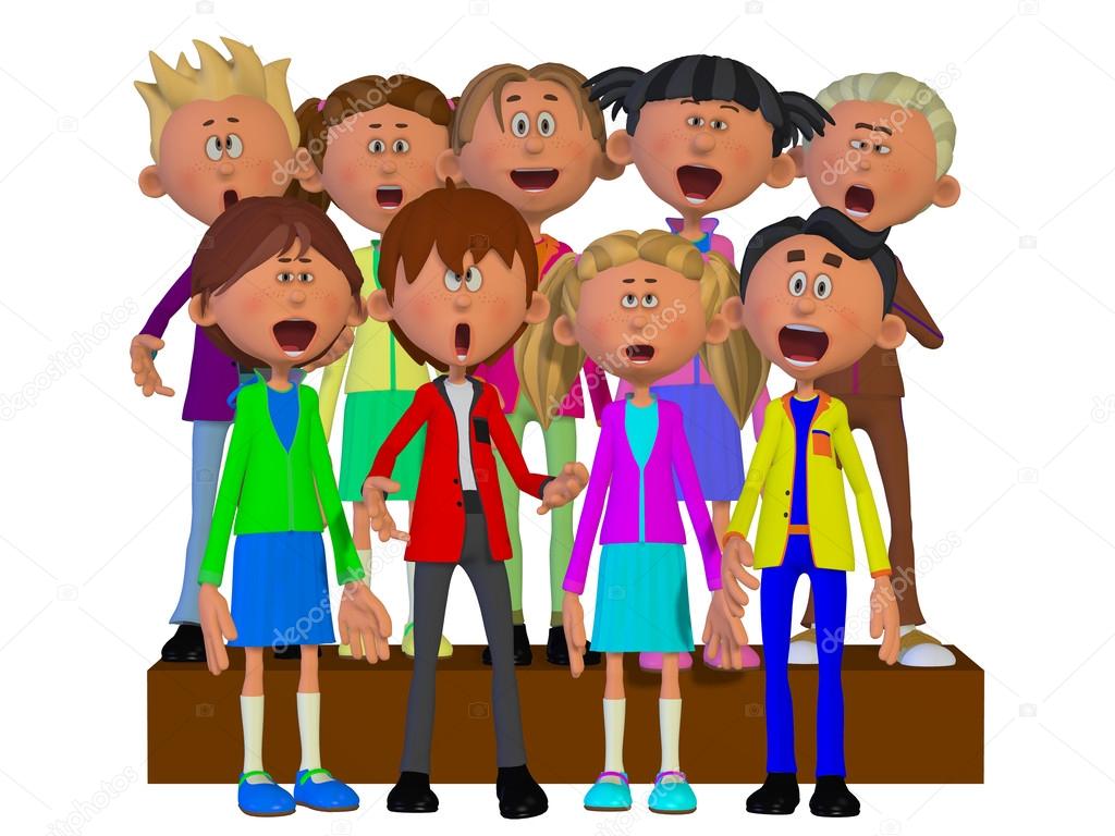 Children singing, Children chorus